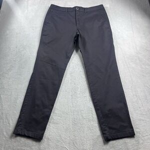Perk Men's Slim Fit Stretch Feel Good Chino Pants Size 34x30 Black